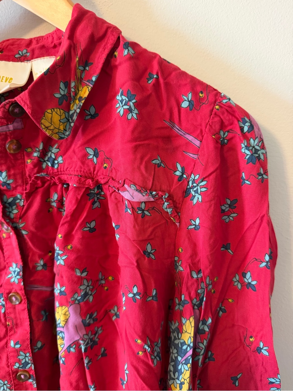 Maeve by Anthropologie Fredericka Buttondown Blouse 10 - Picture 4 of 9